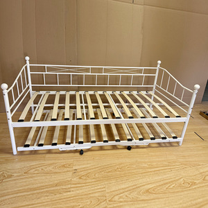 Sofá Cama Moderno de Hierro Forjado con Cama Nido Extraíble y Diseño Retráctil Tamaño Queen, Mueble de Dormitorio Modelo 985 18m - Product Image 3