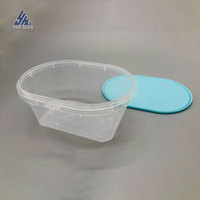 Boîtes d'emballage en plastique transparent durable personnalisées en gros pour fruits, crème glacée, bonbons, aliments pour animaux de compagnie avec couvercle à fermoir