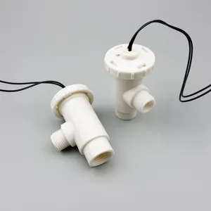 SZFAST-Interruptor de flujo de agua de plástico blanco, 2 cables para sistema de refrigeración FS-6P
