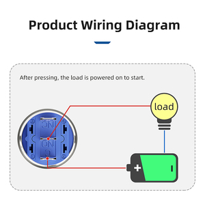 中国IP67 19毫米22毫米10A工业机械金属电源控制按钮瞬时闭锁开关 - Product Image 6