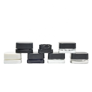 Oem Tùy Chỉnh Trẻ Em Bằng Chứng 1G 3.5G Hoa Bao Bì Mùi Bằng Chứng Lọ 3.5 Miệng Rộng Frosted Vuông Lọ Thủy Tinh Với Bằng Chứng Giả mạo Nhãn - Product Image 5