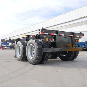 <span class=keywords><strong>Remorque</strong></span> squelette porte-conteneurs neuve, extensible, robuste, avec suspension pneumatique ABS à verrouillage par torsion, 8 pneus, 2 essieux, 40 tonnes, pour l'Afrique - Product Image 4