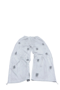 Pantalon de survêtement pour homme imprimé sur mesure, taille élastique avec cordon de serrage, coupe décontractée ample, 100% coton, style streetwear, effet vieilli et délavé - Product Image 2
