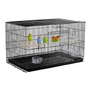 Metal Pet Bird Flight Cages Large Finch Bird Cage for Macaw Finch Cockatoo Budgie Parrot Pet House Cage