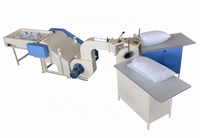 Máquina de relleno de almohadas HFC-700-A, equipo integrado de apertura de fibra y relleno para cojines de sofá, camas para mascotas y juguetes de peluche.