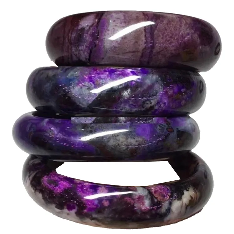 Sugilite gemstones bangle jewelry 60mm Purple Sugilite jadeite bracelet-Jade Bangle Lady bracelet