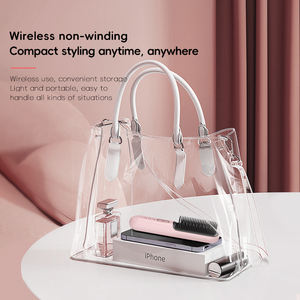 Nouvelle Brosse Lissante Chauffante Portable USB à Ions, Arrêt Automatique en 10 Minutes, Mini Lisseur Sans Fil PTC pour Usage Domestique et Hôtelier - Product Image 4