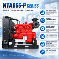 Moteur diesel industriel robuste NT855-P360 269 kW 360 CV 1800 tr/min pour pompe à eau, pompe de lutte contre l'incendie et drainage d'urgence