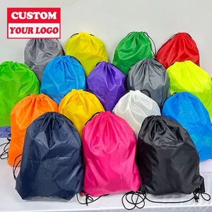 Large Capacity Polyester Sports <b>Backpack</b> Customizable Logo Bohemian <b>Drawstring</b> Bag New Summer Holiday Gift for Ladies - Product Image 5