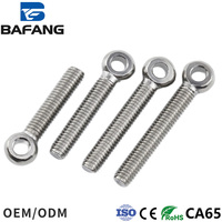 Boulon à œil en acier inoxydable 304 zingué, grade A2-70, tête ronde haute qualité, filetage UNC, levage M5 à M24, tailles personnalisables