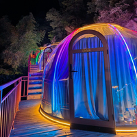 Chambre à bulles transparente de bonne qualité Full House Camping Hotel Restaurant Tente Igloo résistante au froid Maison dôme transparente pour PC à vendre