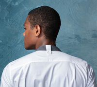CHECKEDOUT Nouvelle Conception Chemises de Service Manches Mi-Longues Blanches Tendance pour Hôtellerie et Restauration