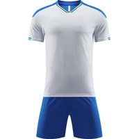 Ensemble de maillot de football en polyester terylène à manches courtes pour l'été, unisexe, pour matchs et entraînements, uniforme de football pour adultes
