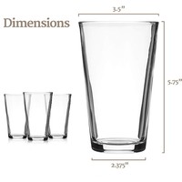 Verre à bière de 16 onces pour mariage et fête, en cristal de qualité supérieure, en vente