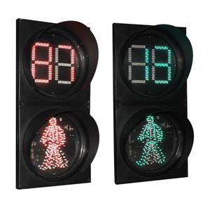 ขายร้อน300มิลลิเมตรสีแดงสีเขียวแบบไดนามิกคนเดินเท้าสัญญาณไฟจราจรที่มีการจับเวลานับถอยหลัง - Product Image 4