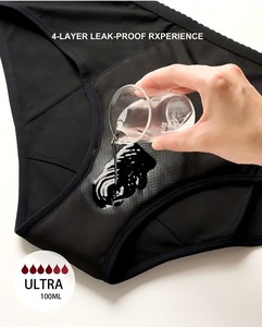 Nuevo Diseño Sin PFAS, Ropa Interior Postoperatoria de 100 ml, de Algodón, 4 Capas, a Prueba de Fugas, Suave y Cómoda, para la Prevención de Fugas de Orina - Product Image 4