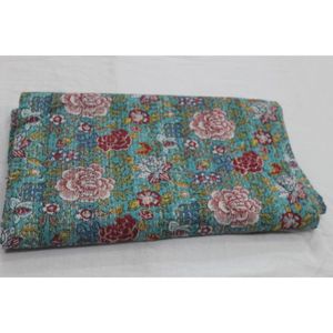 Cubrecama y Colcha Estilo Vintage Kantha, Hechos a Mano, de Algodón Estampado, Lavables, Suaves, Ecológicos, Decoración para el Hogar, Regalo de Inauguración - Product Image 3