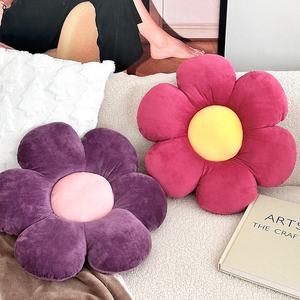 Colorful Flower Pillow Soft Plush Floral Cushion Decorative <b>Throw</b> Pillow <b>for</b> Bedroom Sofa <b>Chair</b> Nursery Dorm Room Gift - Product Image 1