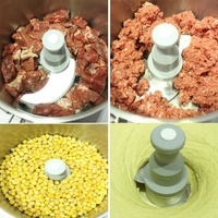 Équipement de restauration commerciale, trancheuse à légumes en acier inoxydable, coupe-légumes robuste, hachoir pour viande hachée