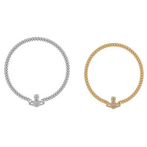 Collana Saturno Tridimensionale della Regina Madre Vivienne, Ciondolo in Lega con Catena a O, Versatile, Semplice, Lusso Leggero, Alla Moda - Product Image 4