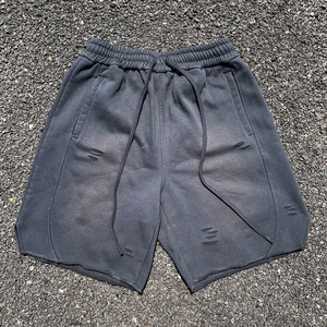 <span class=keywords><strong>Pantaloncini</strong></span> da <span class=keywords><strong>Uomo</strong></span> Oversize <span class=keywords><strong>in</strong></span> Cotone Pesante <span class=keywords><strong>con</strong></span> Lavaggio Acido Vintage, Stile Streetwear di Alta Qualità, Personalizzabili OEM - Product Image 2