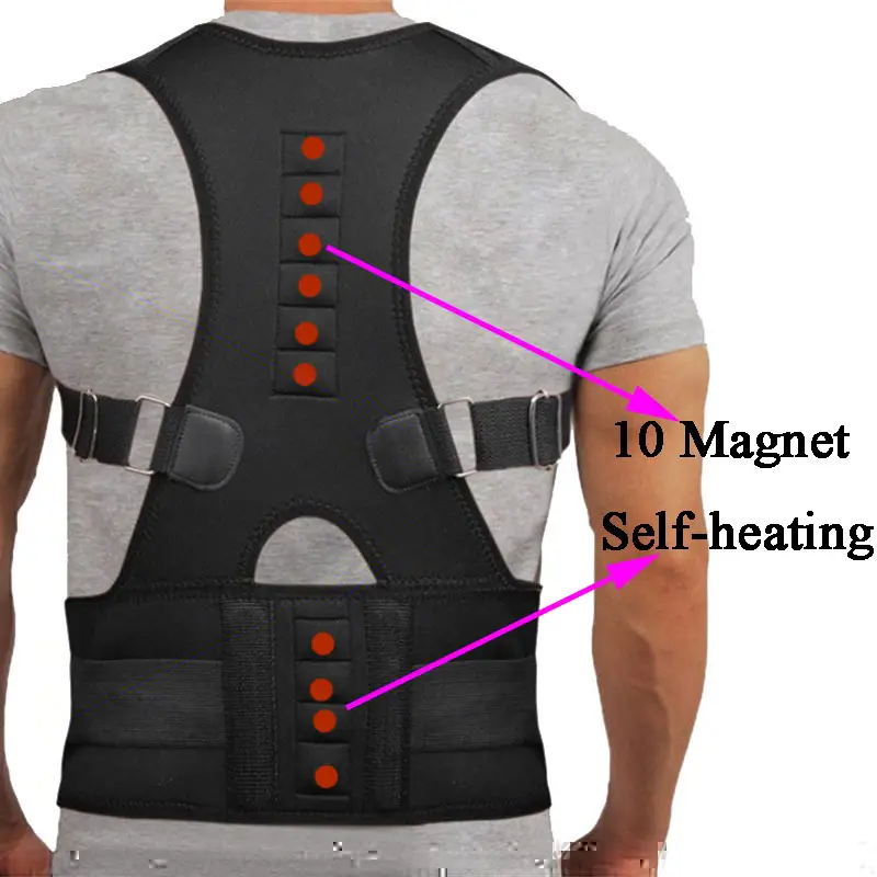 Custom Neoprene Magnetic Lumbar Support Belt Posture Corrector Back Brace