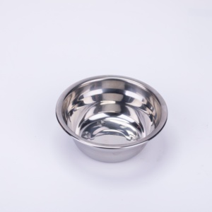 Gamelle pour animaux de compagnie en acier inoxydable 304 de qualité alimentaire avec logo personnalisé, base antidérapante, pour nourriture sèche et humide et eau potable - Product Image 3