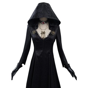 Costume de cosplay de la Moth Lady de <span class=keywords><strong>Resident</strong></span> <span class=keywords><strong>Evil</strong></span> 8 pour Halloween, robe longue noire pour femmes, pour les fêtes et les spectacles sur scène - Product Image 4