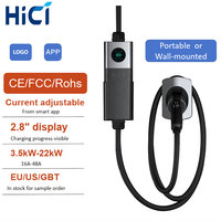 Fábrica 3.5KW 7KW 9.6KW TYPE1 Tipo 2 Portátil 1 Fase Ev Hogar Coche eléctrico Ev Cargador Estación de carga