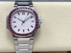 Montre étanche de qualité supérieure 40 mm 57-11 3K Factory V2 Acier 316L Mouvement 324 Cadran blanc diamanté pour plongée 8,5 mm - Product Image 1
