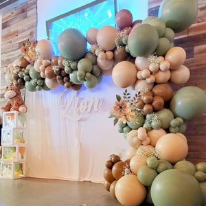 Kit d'<span class=keywords><strong>arche</strong></span> de ballons <span class=keywords><strong>Jungle</strong></span>, <span class=keywords><strong>arche</strong></span> de ballons marron avec des ballons à imprimé animal pour anniversaire, mariage, fête de remise de diplôme - Product Image 3