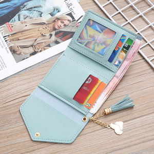 Women's <b>Wallet</b> Female Purses Tassel Coin Purse Card Holder <b>Wallets</b> Female Pu Leather <b>Clutch</b> Money Bag Leather <b>Wallet</b> - Product Image 5