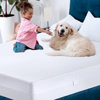 Literie de qualité supérieure Enveloppe de matelas anti-acariens à fermeture éclair 100% protège-matelas imperméable pour punaises de lit