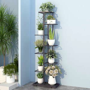 Indoor Wrought <b>Iron</b> Flower Stand 7 <b>9</b> Layer Multi-functional Plant Rack For Living Room Balcony Storage Shelf - Product Image 1