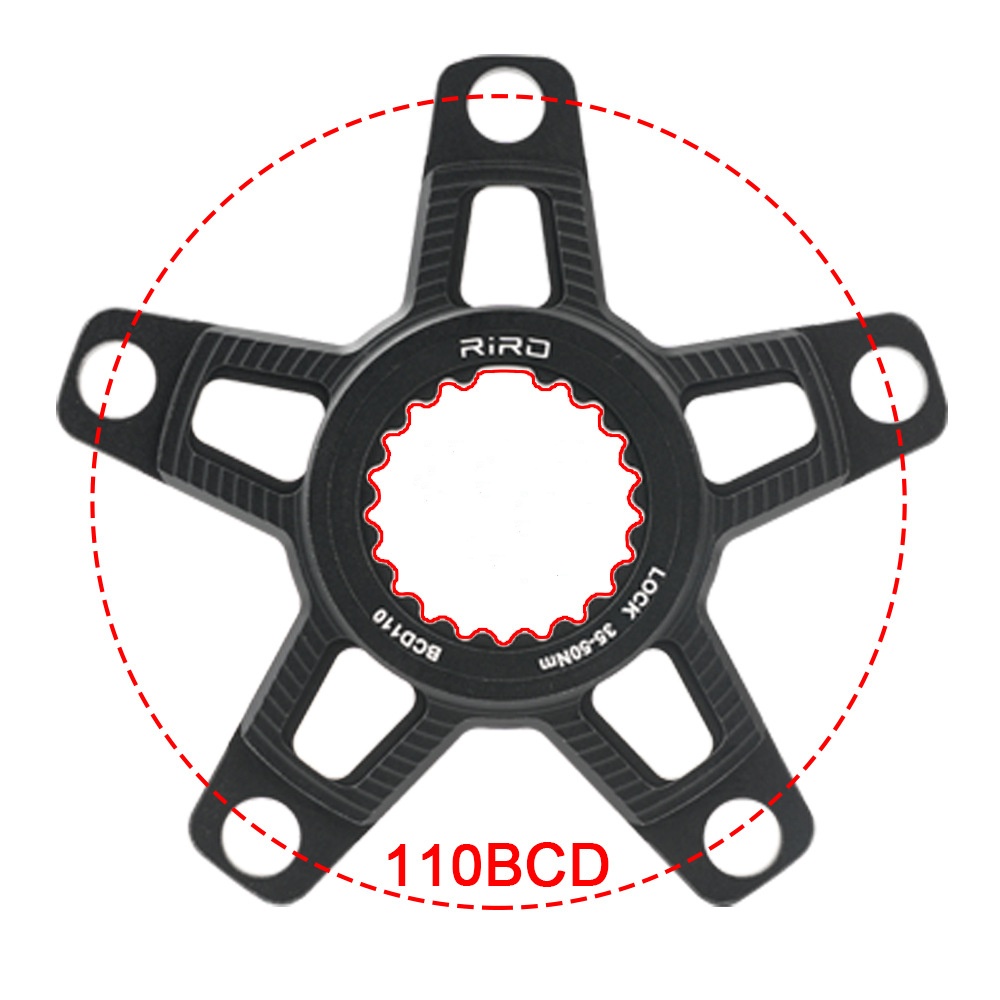 Adaptateur de pédalier Shimano Direct Mount 110BCD Noir