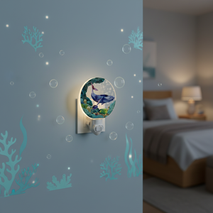 Lampe <span class=keywords><strong>de</strong></span> <span class=keywords><strong>nuit</strong></span> acrylique à thème océanique GL-JY, lumière froide blanche incandescente avec interrupteur marche/arrêt pour chambre à coucher, salle <span class=keywords><strong>de</strong></span> bain, couloir, décoration <span class=keywords><strong>de</strong></span> la maison - Product Image 5