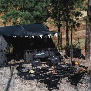 Outdoor Camping viagem inflável barraca preta com espaço Lager