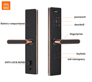 Nhà Máy Giá an ninh xử lý kỹ thuật số tuya App cerradradas inteligentes Wifi phím vân tay thông minh khóa cửa cho căn hộ - Product Image 4