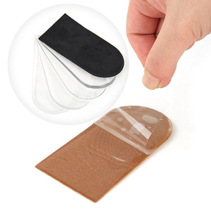 Semelle intérieure invisible en silicone pour augmenter la taille, coussinet de talon en gel, <span class=keywords><strong>correction</strong></span> de la différence de longueur des jambes en velours réglable pour hommes - Product Image 4