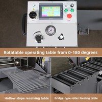 Scie à ruban CNC TA-35NC à angle variable ±45 degrés, machine de découpe automatique hydraulique pour métaux, scie à ruban pour acier