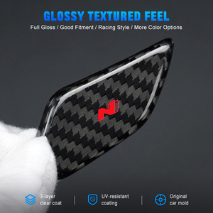 Accesorios Decorativos Interiores para Auto, Shasha de Fibra de Carbono, Atajos de Modo de Conducción Personalizados para I20N I30N N 2021-2026 - Product Image 4