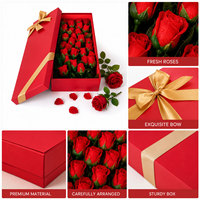 Boîte de livraison de bouquet de fleurs verticales de haute qualité, boîte pour bouquet de roses et de lys, boîte d'emballage pour transport de fleurs séchées