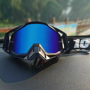Lunettes de soleil Y2K à monture large monobloc de haute qualité, technologie future, revêtement bleu UV400, pour sports de plein air et cyclisme ANX9318 PC F - Product Image 4