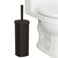 Ensemble d'accessoires de salle de bain en 7 pièces, style imitation rotin, fabriqué en usine, 6 pièces, plateau, brosse de toilette, poubelle pour la décoration de la salle de bain