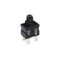 Saklar Tombol Tekan Hitam 12A 250VAC Terminal PCB Satu Kutub untuk Perangkat Elektronik Sambungan Cepat