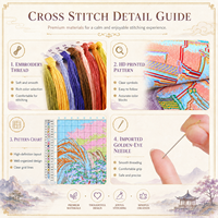 Kit de Broderie Point de Croix en Coton Fait Main KS Craft Premium 14CT – Motifs Moments de Journalisation – Artisanat Traditionnel Chinois pour Décoration Murale