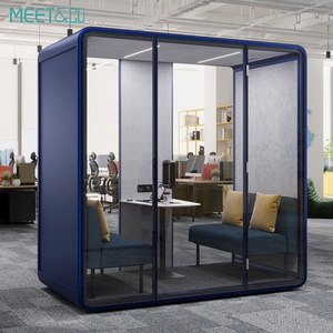 Venta Directa de Fábrica: Cabina Acústica de Oficina Diseñada, Módulo de Espacio Privado, Espacios de Trabajo Silenciosos de Aluminio para Hoteles y Escuelas - Product Image 2