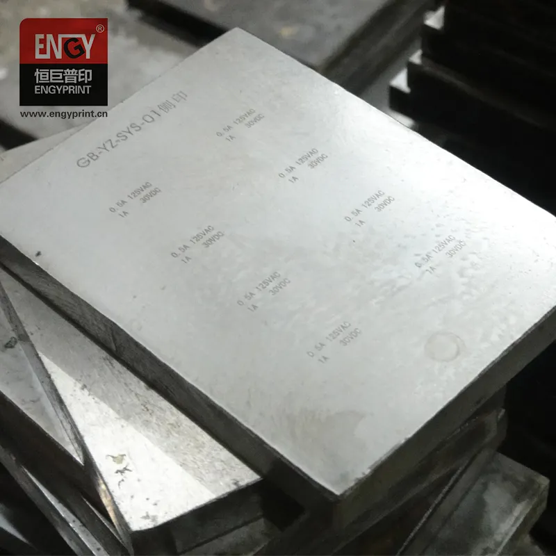 ENGY Accurate Pad Printing Stahlplatte Geätzte Ätz-Edelstahlplatten-Pad-Druckplatte für Tampon drucker