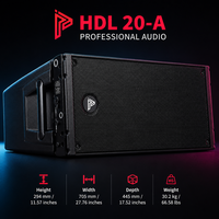 HDL20-A Enceintes de basses professionnelles Line Array, Haut-parleur actif double 10 pouces, Système audio de scène 50Hz-20kHz