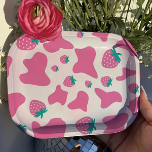 Vassoio Portatile in Metallo per Sigarette e Tabacco con Stampa Personalizzata Anime, Tema Hello Kitty e Powerpuff Girls, Rosa - Product Image 4